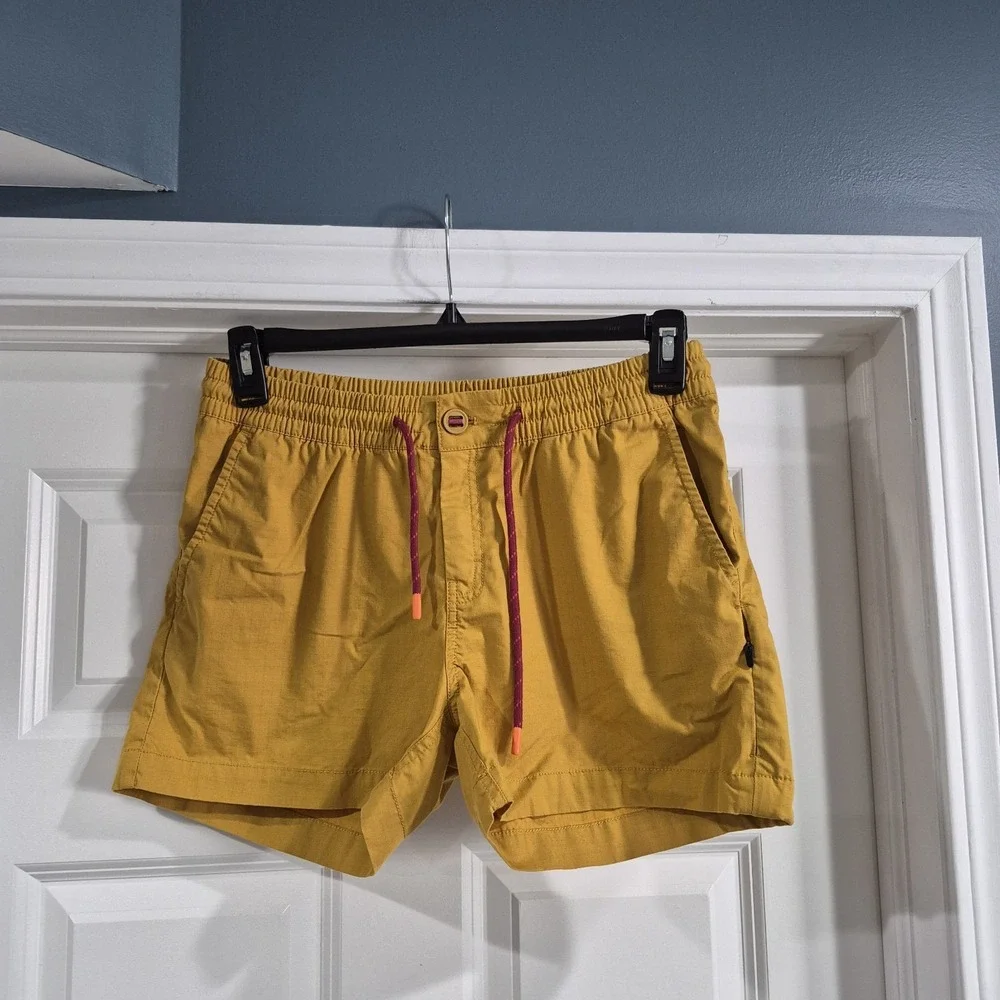 Cotopaxi Shorts Women Small Mustard Yellow Salto Ripstop Hiking Granola Girl